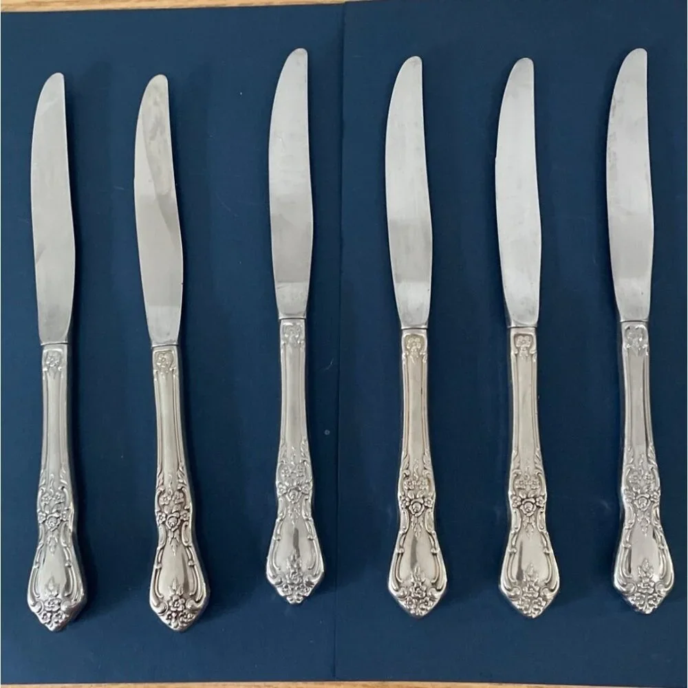 Oneida Kennett Square Set of 6 Dinner Knives HH Distinction Deluxe Stainless